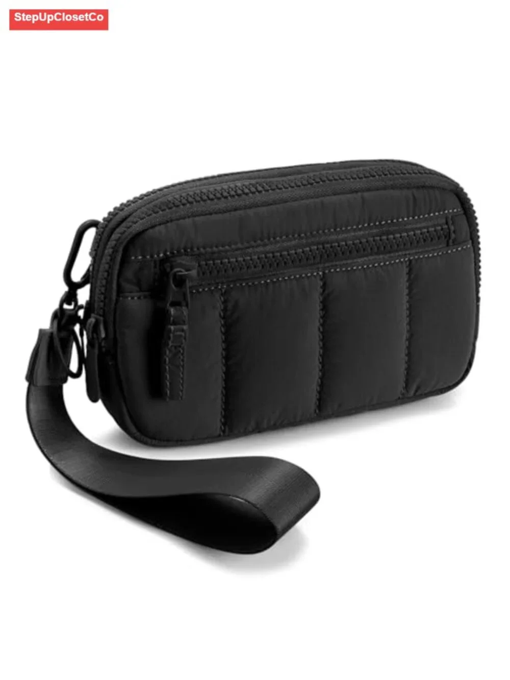 Puffy Crossbody Purse Wristlet Wallet RFID Blocking Nylon Women Multi-Way